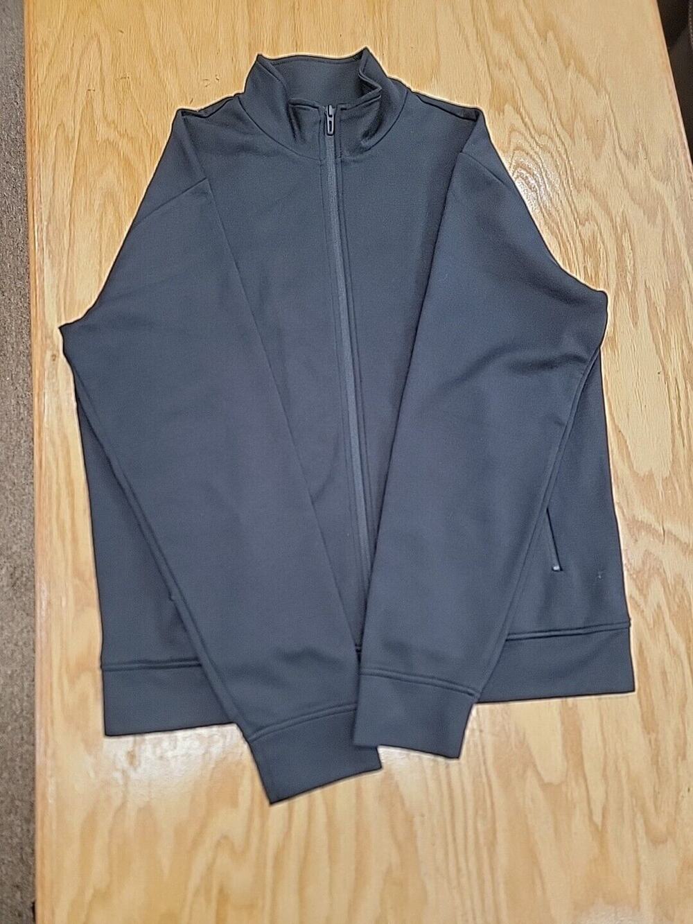 NWT $375 Men's EMPORIO ARMANI Zip Jersey Track Jacket JACKET BLACK XL